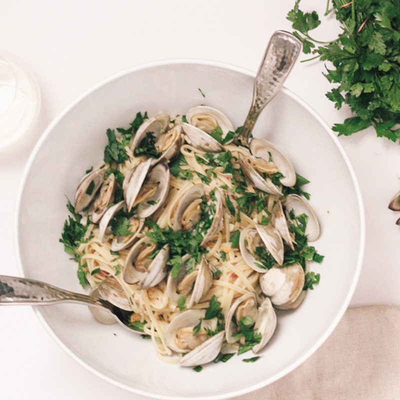 Linguine with Clams and Pancetta
