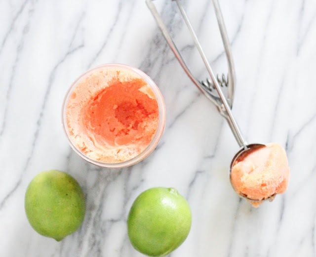 Blood Orange Sorbet Cocktail