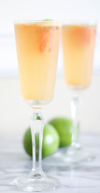 Blood Orange Sorbet Cocktail