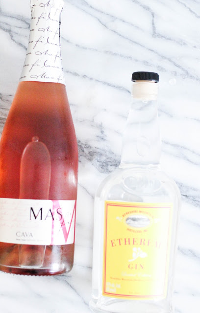 Ginger Lemongrass Rosé Cocktail