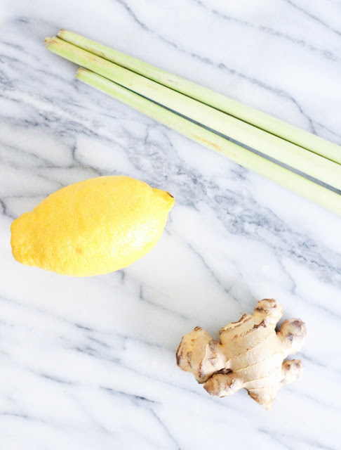 Ginger Lemongrass Rosé Cocktail