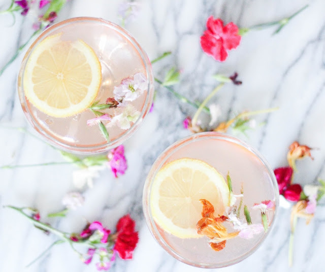 Ginger Lemongrass Rosé Cocktail