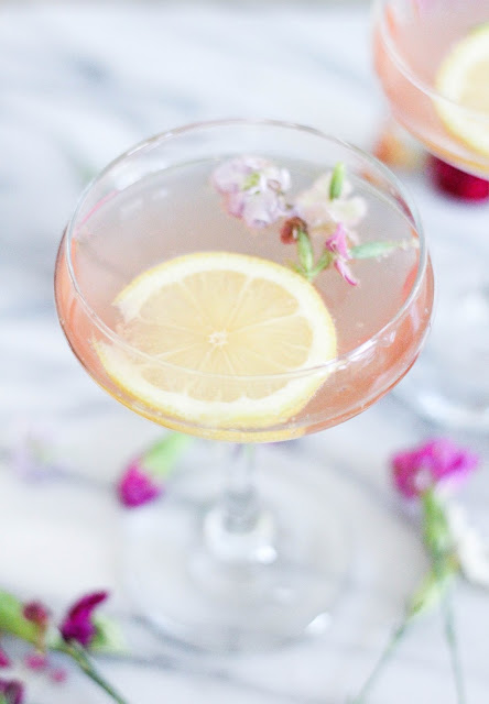 Ginger Lemongrass Rosé Cocktail