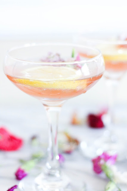 Ginger Lemongrass Rosé Cocktail