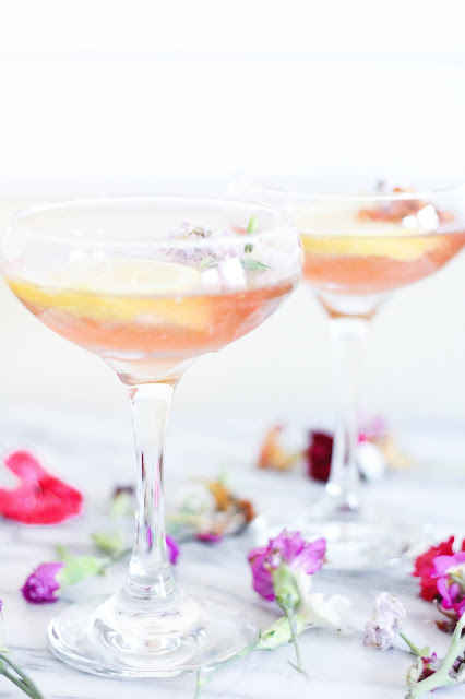 Ginger Lemongrass Rosé Cocktail