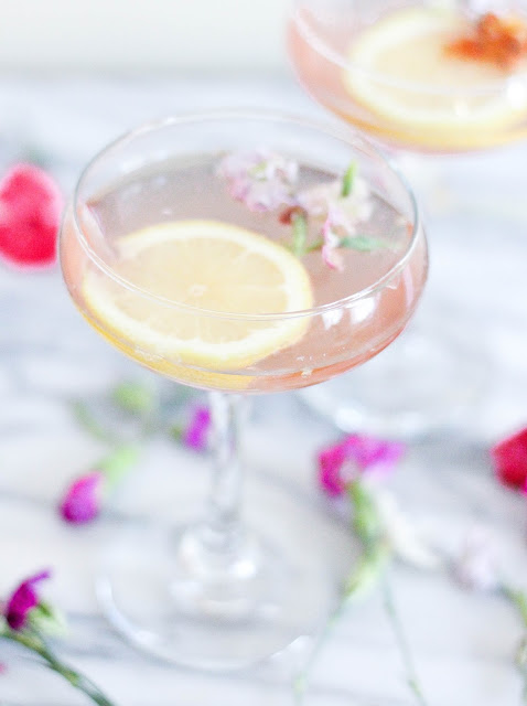 Ginger Lemongrass Rosé Cocktail