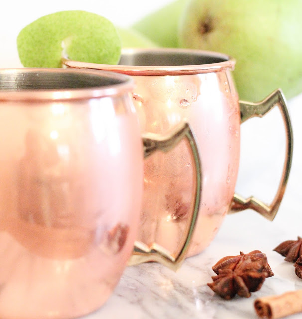 Spiced Pear Gin Mule