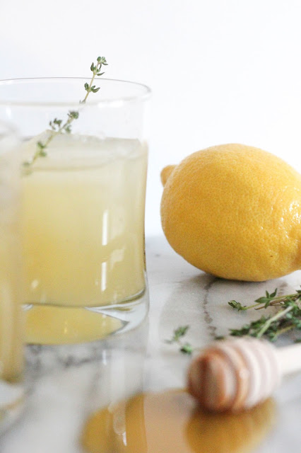 Honey Lemon Thyme Cocktail