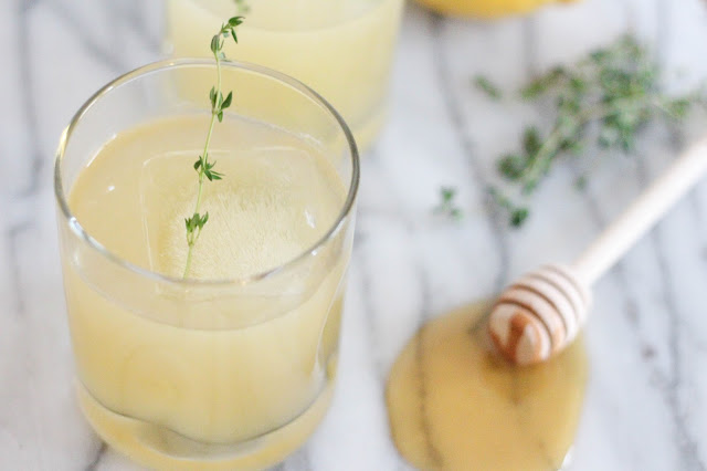 Honey Lemon Thyme Cocktail