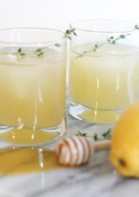 Honey Lemon Thyme Cocktail