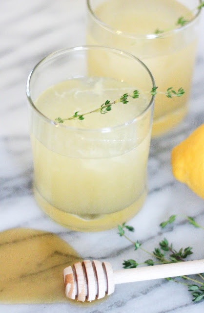 Honey Lemon Thyme Cocktail