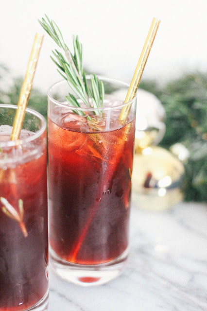 Spiced Cherry Sparkler