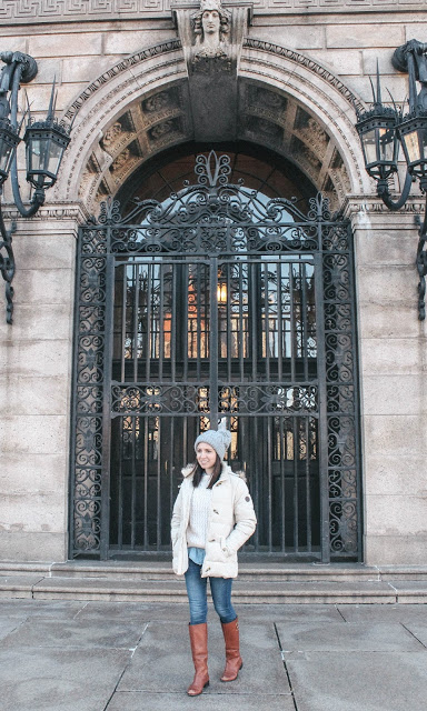 white puffer coat