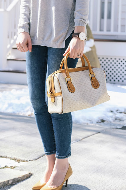 Gray Sweater Silk Scarf