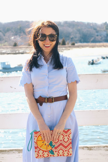 Scallop Shirtdress Coastal Style