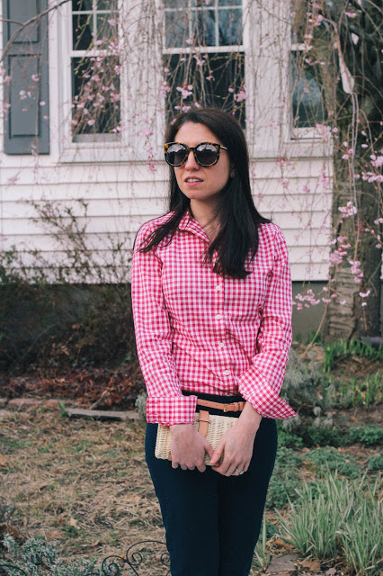 pink gingham