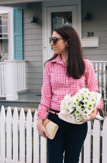 pink gingham