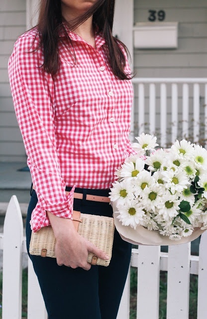 pink gingham