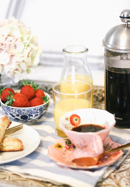 Orange Scones with Lavender Glaze Mother's Day Breakfast in Bed