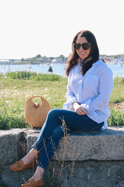 Oversize Boyfriend Shirt New England Style