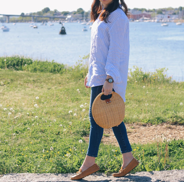 Oversize Boyfriend Shirt New England Style