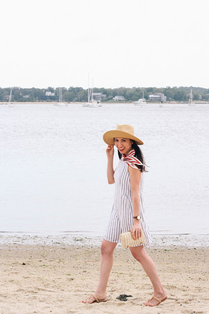 This effortless striped shift dress was exceptionally comfortable for walking around the seaside village of Sag Harbor. 