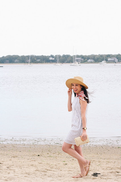 This effortless striped shift dress was exceptionally comfortable for walking around the seaside village of Sag Harbor. 