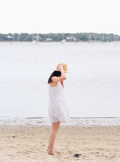 This effortless striped shift dress was exceptionally comfortable for walking around the seaside village of Sag Harbor. 