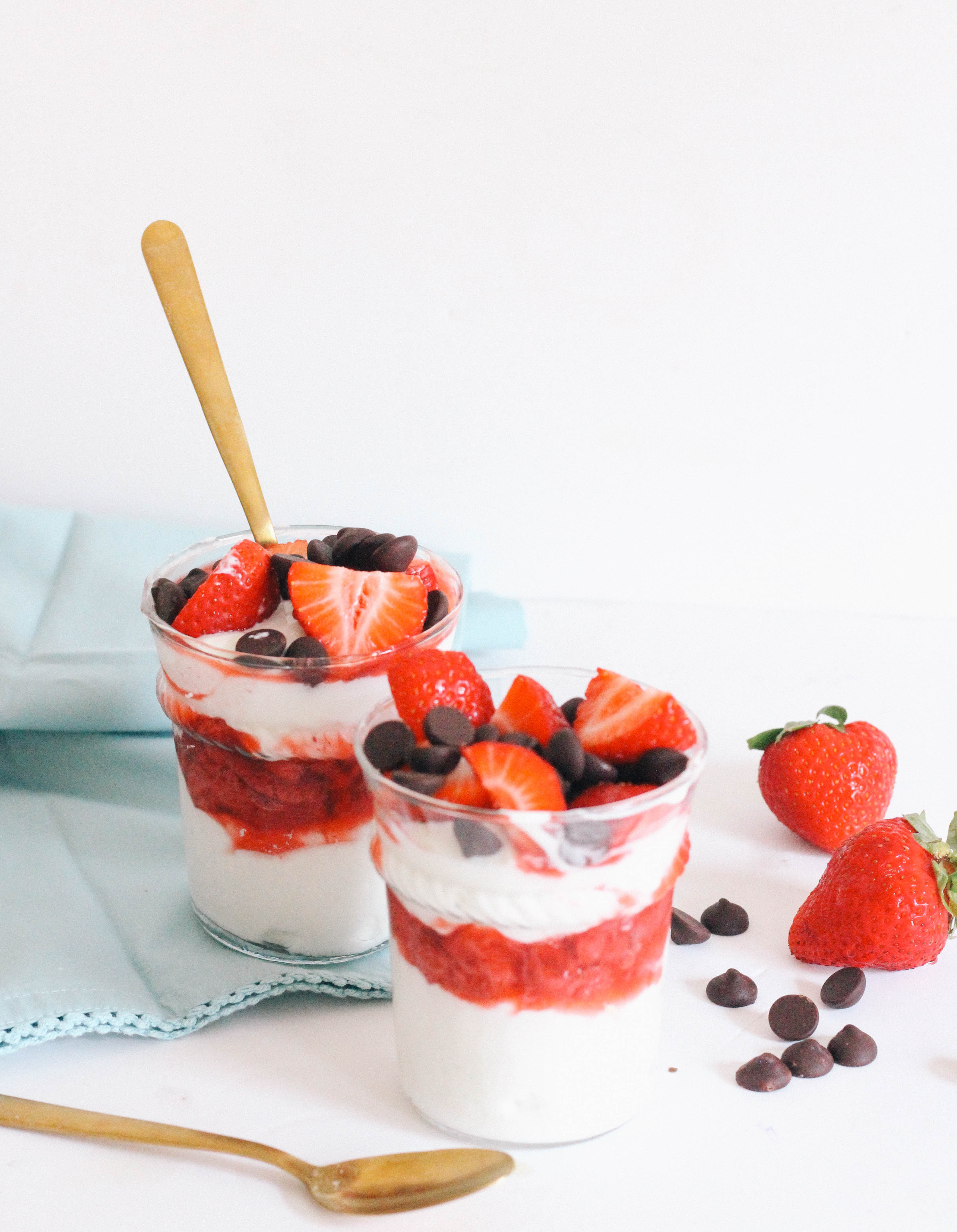 A skinny strawberry sundae makes the ultimate summer dessert