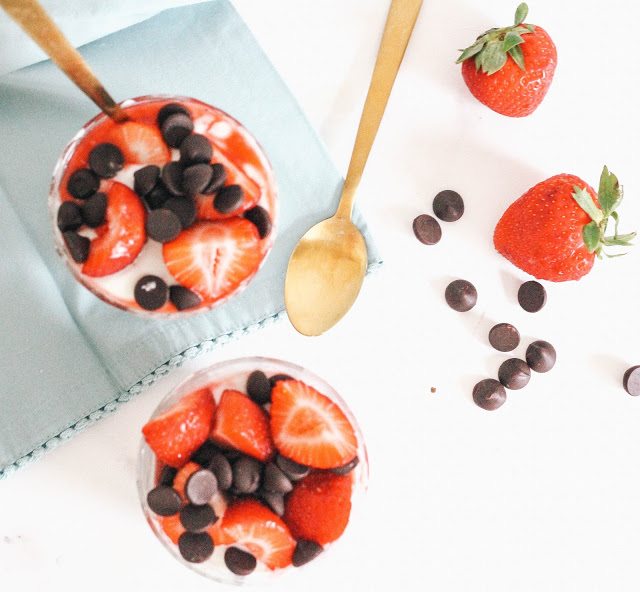 A skinny strawberry sundae makes the ultimate summer dessert