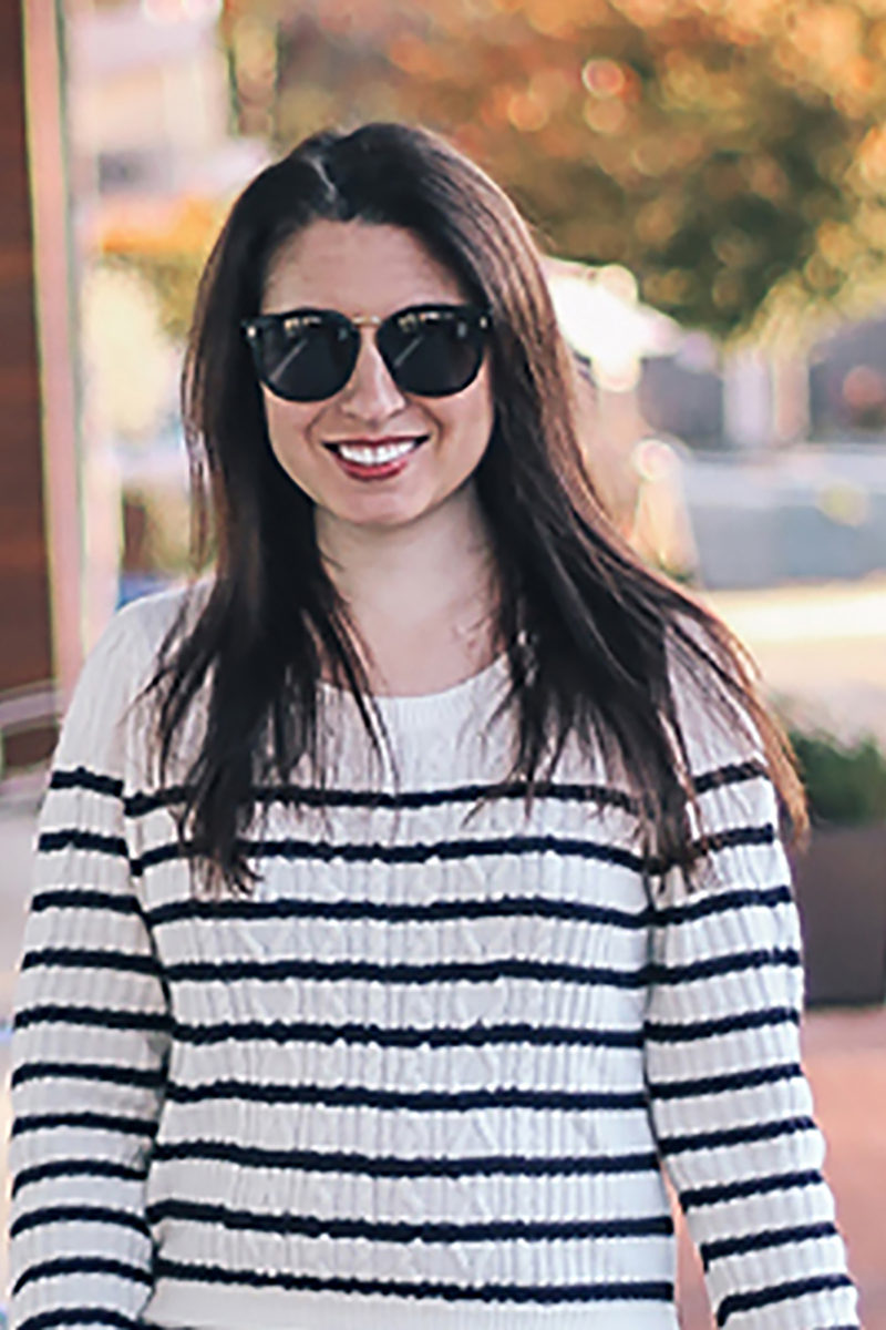 Striped Peplum Sweater